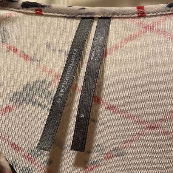 Anthropologie Embroidered Leopard Print Top - Picture 2 of 9